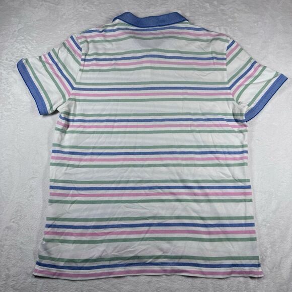 Izod Advantage Performance Golf Polo Shirt Mens Large Striped Performance Casual - Picture 7 of 13